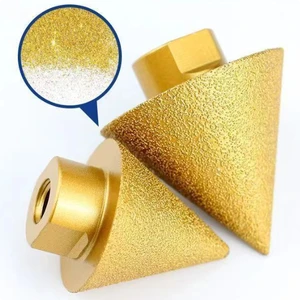 M10/M14 Brazing Diamond Chamferer Drill Bits for Concrete Ceramic Tile Marble Granite Quartz Microcrystalline
