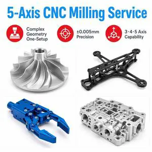 Precision CNC Machined Components Aluminum Stainless Steel Titanium Custom Parts Manufacturer