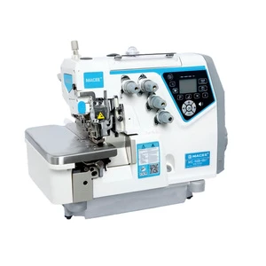 MC 900D-4SUT Stepping 4 Thread Computerized Overlock New Sewing Machine With Table And Stand Auto Trimmer And Auto Foot Lifter