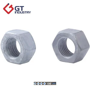Heavy Oil Industry H2S SCC 4140 A194 2H HEX NUT DIN934 Hot Dip Galvanized Hex Nut