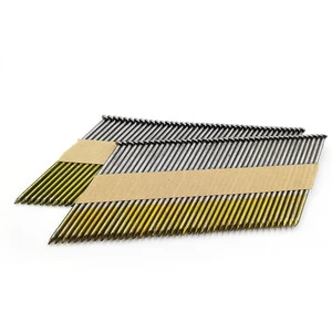 3.15x90 30 Degree HDG Gal Brite Coated Ring Shank Paper Tape Framing Nails Paper Collated Nails Impulse Nails