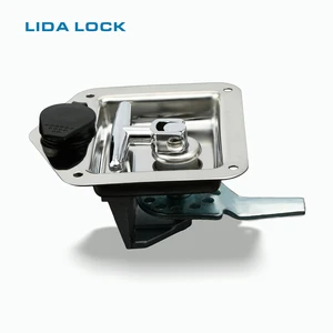 LIDA MS857 Durable Mirror-polished Camp Folding T Shape Handle Panel Canopy Door Lock Box Latch