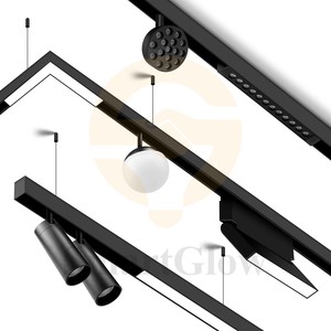Tuya Smart Intelligent System Apartment Villa Decoration Lighting Stretch Ceiling Soft Film Profile Magnetic Track Light 220V