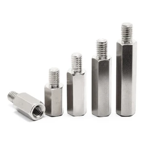 Single Head Stainless Steel Hexagonal Bolt Single Pass Screw Connection Column Isolation Metric Measurement System
