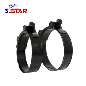 Electrophoretic Black Stainless Steel Heavy Duty High Torque Fire Extinguisher Hose Pipe Clamps