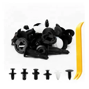 100pcs Automotive Plastic Fasteners with Fine Workmanship and Long Service Life