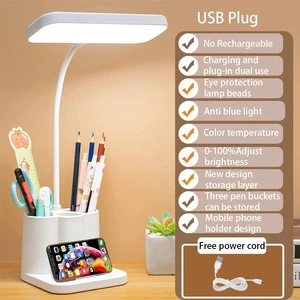 USB LED Desk Lamp with Eye Protection for College Students Nightlight Reading Night Light for Dormitory Bedroom Bedside Desk
