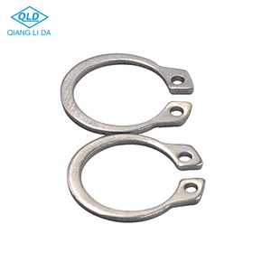 Factory Direct Sales Wholesale Price Stainless Steel C-Type Elastic Retaining Rings Circlips Plain Finish M6 Shaft Heavy