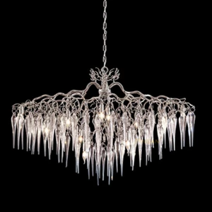 Designer Art Modern Stainless Steel Living Room Dining Room Bedroom Pendant Light Villa Raindrop Branch Chandelier
