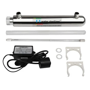 Ruiao Factory Wholesale 304 Stainless Steel 25W 6GPM UV Lamp Sterilizer for Drinking Water Uv Sterilizer