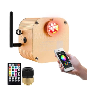 16W RGBWT LED Fiber Optic Light Engine APP Control Twinkle Led Illuminator Fiber Optic Light Source for Star Ceiling