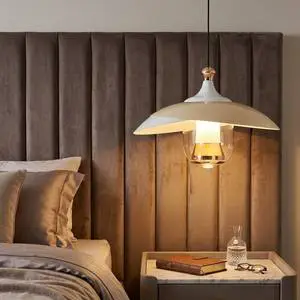 JACKSUN Iron Acrylic Iron LED Pendant Light 8W 4000K Warm White Home Dining/Living Room Bedside Lighting