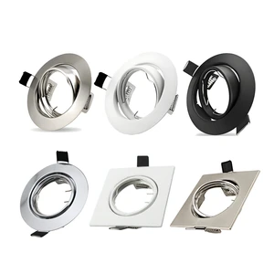 Stock Available Led Ceiling Light Gu10 MR16 Tilt Recessed Downlight Frame Spotlight Fittings Bracket