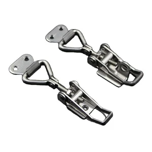 90-Degree Adjustable Galvanized Iron Buckle Lock 304 Stainless Steel Vertical Quick Clamp Toggle Latch Catch Right-Angle