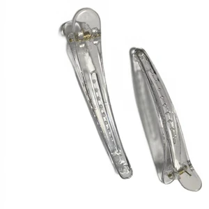 2026 Factory Direct Sales Transparent Traceless Partition Clip Side Hair Fixing Clip Professional Hairdressing Duckbill Clip