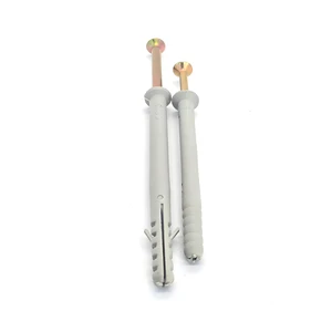 Hot Sale China Factory Zinc Plated Steel/Nylon Metric Inch Drywall Expansion Anchor Screws Class 4.8 6.8 for Fiberboard Concrete