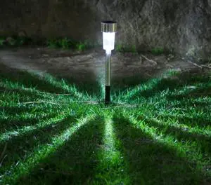 Wholesale Outdoor Solar Landscape Underground Light 8 LED Solar Lawn Lamp Garden Buried Solar Lawn Pathway Light for Yard