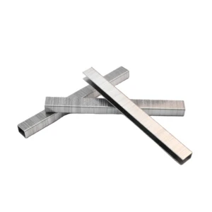 China Factory Good Quality 22GA 8.9mm Crown Staples Metal Nails Upholstery Staple U-Type Nail 7110