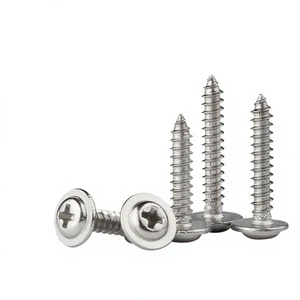 304 Stainless Steel Cross-Head Countersunk Self-Tapping Screws Round-Head Sharp-Point Nails Uncoated Made China Metric