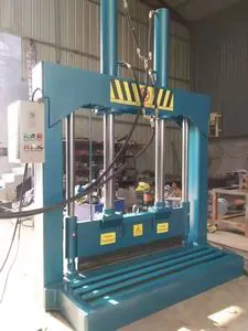Single Knife Hydraulic Press Bale Cutter/rubber Cutting Machine pp Pipe Cutting Machine