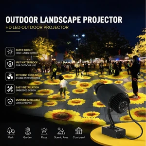 Dynamic Art Petal Projection Light Outdoor Use Custom Replaceable Patterns Shopping Mall Decoration Large Event Art Creation