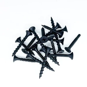 High Performance C1022A Carbon Steel Self Cutting Furniture Wood Screws Tornillos Black Phosphate Fine Thread Drywall Screw