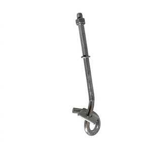 Pigtail Eye Bolt Fastener Hardware Outdoor Applications Other End Is Threaded Stainless Carbon or Galvanized Steel