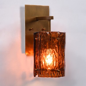 Italy Murano Glass Cylinders LED Wall Lamp-Modern Elegance Design For Bedroom Hallway Hotel Indoor Lighting Decorative Sconce