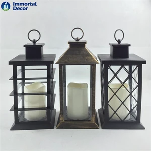 Decorative Lantern Flameless Effect LED Tabletop Lantern