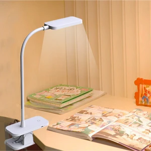 ABS USB Clip on Lamp Rechargeable Wireless LED Table Lamp Battery Powered LED Desk Lamp for Reading