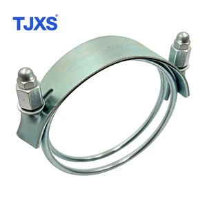 Clamp Manufacturer Strong Clamping Force Tiger Type Clamp Heavy Duty Spiral Bolt Hose Clamp