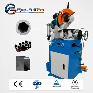 Semi-Automatic Hydraulic Pipe Cutting Machine for Carbon Steel & Aluminum 250-350mm Blade 52-104r/min Cutting Speed