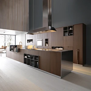 CBMmart Wholesale Cheap Price American Style Wood Kitchen Cabinets Wooden Wall Hanging Cabinets Custom Modular Kitchen Cabinet