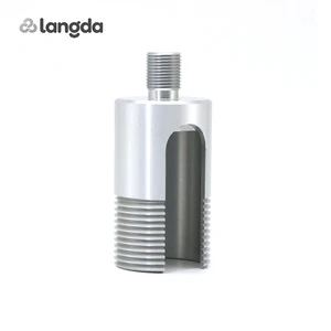 Custom CNC Machined Aluminum Alloy/Stainless Steel Threaded Sleeve Cylinder Split Bushing Pneumatic Automation Spare Parts for