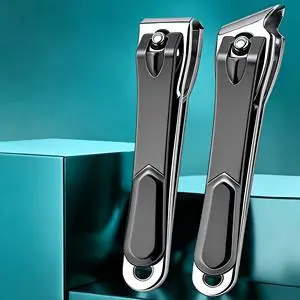 Large Finger Nail Clippers Set Stainless Steel Single Piece Packaged Nail Cutters With Straight/Curved Blade Tips New Style