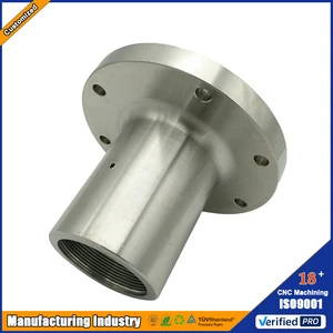 CNC Machined Stainless Steel Flanged Threaded Bushing for Industrial Pumps