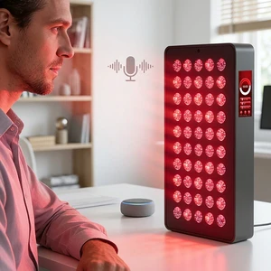 Desk Voice Control LED Light Therapy Panel Multi Wavelengths Blue Light Red Light Therapy
