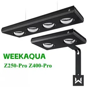 WEEK AQUA Z250Pro/Z400Pro RGB+UV Full Spectrum Aquatic Planted Aquarium Light Bluetooth Control for Freshwater Planted Tank