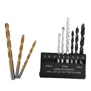9 Pcs Ground Woodworking Drill Bit Wood Drill Bits Set for Wood Drilling