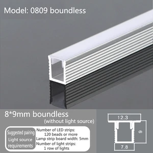 8*9mm LED Wardrobe Light with Embedded l Light, Wine Cabinet Light, Kitchen Cabinet Light, Shoe Cabinet Light, Laminated Light