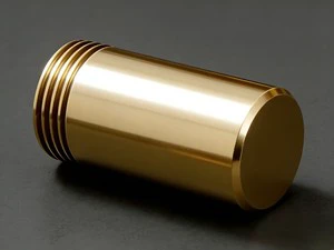 OEM Brass Precision Sleeve | High-Gloss Polished Threaded Bushing