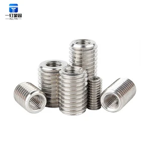 Stainless Steel Straight Through Internal External Thread Screw Bushings M3-M10 Metric for Plastic Hardware Thread Repair