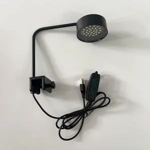 LED Aquarium Light for Fish Tanks Clip on Fish Tank Light USB Moving Aquarium Lamp with Dimmable White Blue Red Green Lights