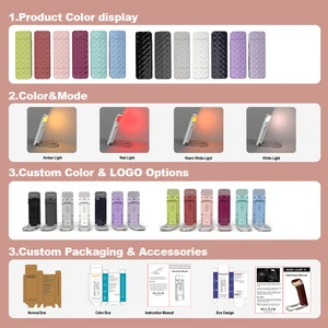 Custom ODM/OEM Small Portable Foldable LED White Book Light Adjustable Brightness Rechargeable USB Water-Resistant Dimmable