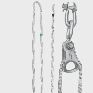 Kechen Pre Twisted Tension Clamp Preformed Guy Grip Dead End Clamp For Overhead Transmission Line