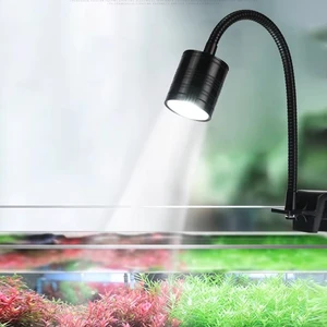 12W Full Spectrum LED Aquarium Light 3Color Adjustable Focal Length Super Bright for Saltwater Freshwater Reef Coral Fish Tank