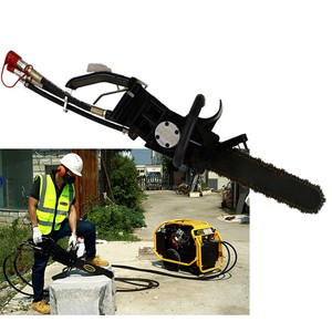 Deckwell DS12 Powerful Hydraulic Diamond Chain Saw for Concrete Asphalt & Hard Rock Cutting with Stainless Steel Construction