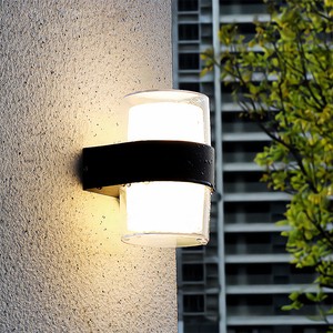 Minimalist New Chinese Style LED Wall Lamp, Waterproof Exterior Wall Light, Outdoor Fence & Balcony Sconce for Villa Courtyard
