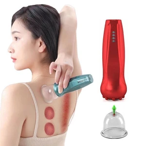 Drop Shipping Cupping Cups Wholesale Device Smart Electric Vacuum Suction 6 Cups Therapy Set Cupping Therapy Massager Machine