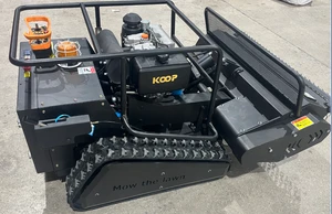 All-Hydraulic Industrial Grade RTK Positioning Robot Lawn Mower Remote Control Chain Saw Garden Mulcher Battery Power Source